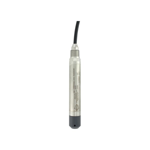Submersible level transmitter, range 10m wc, 40m polyurethane cable L